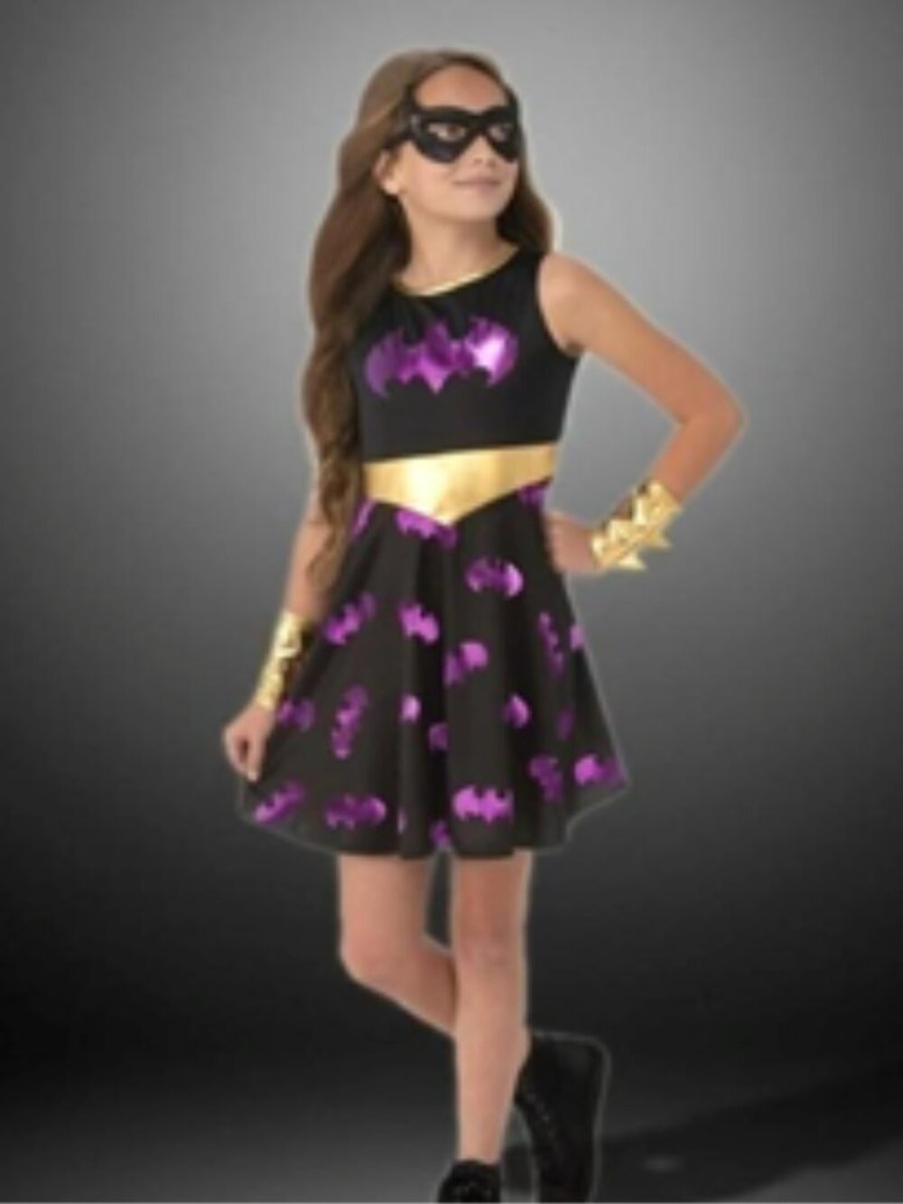 DC Batgirl Halloween Costume for Children, Girls Size XS (4/5), by Rubies